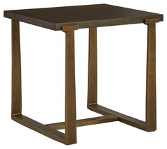 Balintmore - Brown / Gold Finish - Rectangular End Table - £192.64 GBP