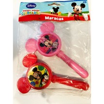 Minnie and Mickey Mouse Maracas Birthday Party Favors Toys 2 Piece - £4.74 GBP