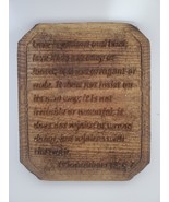 Handmade Bible Verse Plaque Wall Art - $792.36 MXN