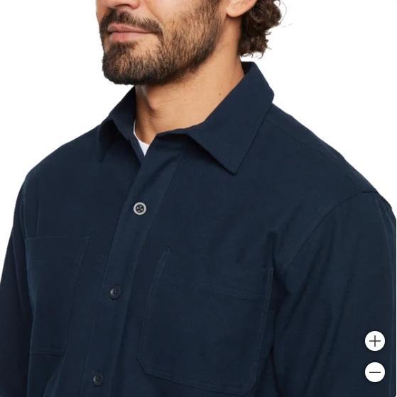 Woolrich Mens Shirt Blue Chamois Cotton Long Sleeves Chest Pockets Button-Up Item image 4
