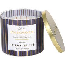 Perry Ellis Exotic Woods By Perry Ellis Scented Candle 14.5 Oz - £16.08 GBP