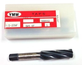 1/2-20 6-Flute GH5 Spiral Flute Bottoming Tap (Pack of 3) YMW 388552 - £48.97 GBP