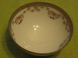 Nippon Morimura-3 Ball Feet-Bowl-Hand Painted-Roses-Gold Accent-1911/1921 - £18.31 GBP