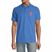 U.S. Polo Assn. Men&#39;s Big Pony Short Sleeve Pique Polo Shirt Large Palace Blue - £26.31 GBP