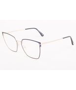 Tom Ford 5574-B 001 Black Gold / Blue Block Eyeglasses TF5574 001 55mm - $236.55