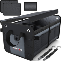 FORTEM Car Trunk Organizer, SUV Storage Collapsible Multi Compartment Non Slip B - £41.16 GBP