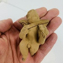 Clay Cupid Figurine Angel Cherub Violin Anatomically Correct Sculpture Handmade - £25.31 GBP
