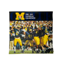 Vtg 90s University of Michigan Football 1997 Rose Bowl Champions Poster 25x23 - £31.27 GBP