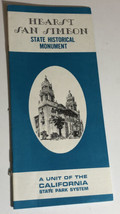 Vintage Hearst San Simeon Brochure Sacramento California BR14 - £10.11 GBP