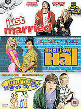 Just Married/Shallow Hal/Dude, Where&#39;s My Car? DVD (2004) Ashton Kutcher, Levy P - £14.90 GBP