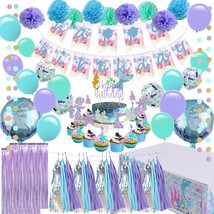 Mermaid Party Supplies - Girls Birthday Party Decorations, Contain A Mermaid Ban - £23.72 GBP