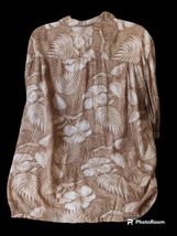 Puritan Hawaiian Aloha Floral Shirt 100% Rayon 2XL Yellow White Buffett Travel - £7.50 GBP