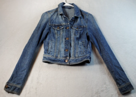 American Eagle Outfitters Jacket Womens Size XS Blue Denim Pockets Button Front - £13.09 GBP
