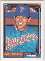 M) 1992 Topps Baseball Trading Card - Bobby Valentine #789 - £1.54 GBP
