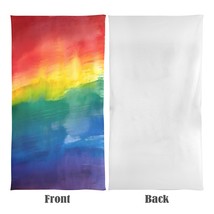 Beach Towel - LGBTQ World Pride Month Rainbow Flag Horizontal Beach Towel 31&amp;quo - £14.54 GBP