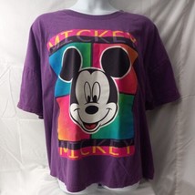 Colorblock Vtg 90’s Mickey Mouse Graphic Disney Single Stitch T Shirt Size Usa - £34.09 GBP