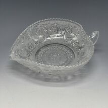 Duncan Miller Glass Sandwich Clear Heart Shaped Vintage 6 3/4&quot; Nappy Dis... - $22.65
