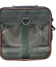 Vintage 1996 Sherpa Pet Carrier Bag Airline Style 20.5x12x12 Green READ image 3