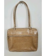 Jones NY Faux Alligator Skin Vintage Purse Beige Creme New York Handbag - £9.94 GBP