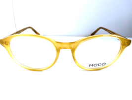  Modo mod. 533 Yellow Round 49mm Men&#39;s Women&#39;s Eyeglasses Frame  Japan - $59.99