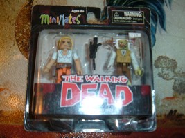 Walking Dead Minimates Andrea and Stabbed Zombie Series 7 NIB - £6.19 GBP
