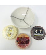 Yankee Candle Replacement Tart Warmer Burner Hanging Bowl + 3 Wax Tarts - $34.99