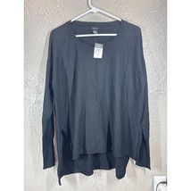Rue 21 Black Hi Low Cotton Blend Tunic Sweater Top Women’s Size Medium NWT - $408.81 MXN