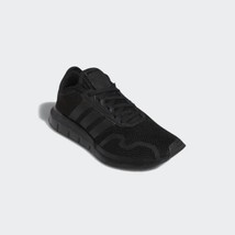 adidas Originals Boys Swift Run Essential Sneaker FY2153 Black Size 5M - $46.46