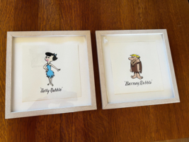 Lot of Hanna-Barbera Limited Edition Etching Betty &amp; Barnie Rubble Flintstone - £45.29 GBP