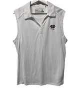 University of Georgia Women’s Cutter Buck Crisp White Sleeveless Polo To... - $40.66 CAD