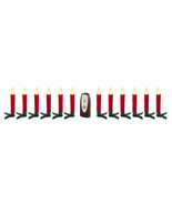 LED Tree Taper Candle w/6 Hr Timer (Set of 12) w/remote 4.5&quot;H Plastic (R... - $90.30