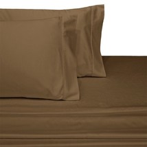 T-300 4 Piece King Size Sheet Set-Color Chocolate - £61.19 GBP