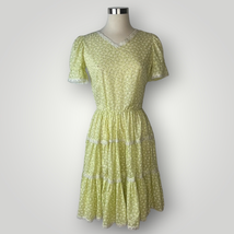 Vintage Square Dance Dress 1980s New w/tags Rockmount Ranchwear Yellow D... - £57.08 GBP