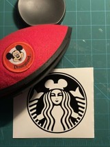 Starbucks|Mouse Ears|Coffee|inspired By Mickey|Disney|Vinyl|Decal|You Pick Color - £3.10 GBP