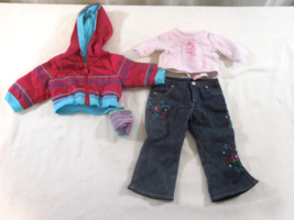 American Girl Doll 2004 Ready For Fun Outfit Retired 2006 Pants Top Socks Jacket - £14.09 GBP