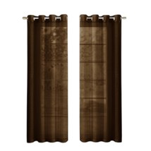 Set of Two 84&quot;  Chocolate Solid Modern Window Panels - $3,073.78 MXN
