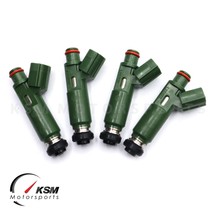 4 OEM FUEL INJECTORS FOR DENSO 23250-22040 NEW TOYOTA PONTIAC CHEVROLET ... - £94.12 GBP