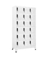 Locker Cabinet White Steel 35.4 x 15.7 x 70.9 in Locker Cabinet - $17,078.90 MXN