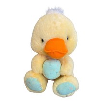 Vintage Dan Dee Yellow Easter Chick With Pastel Green Egg Plush Stuffed Animal - £19.97 GBP