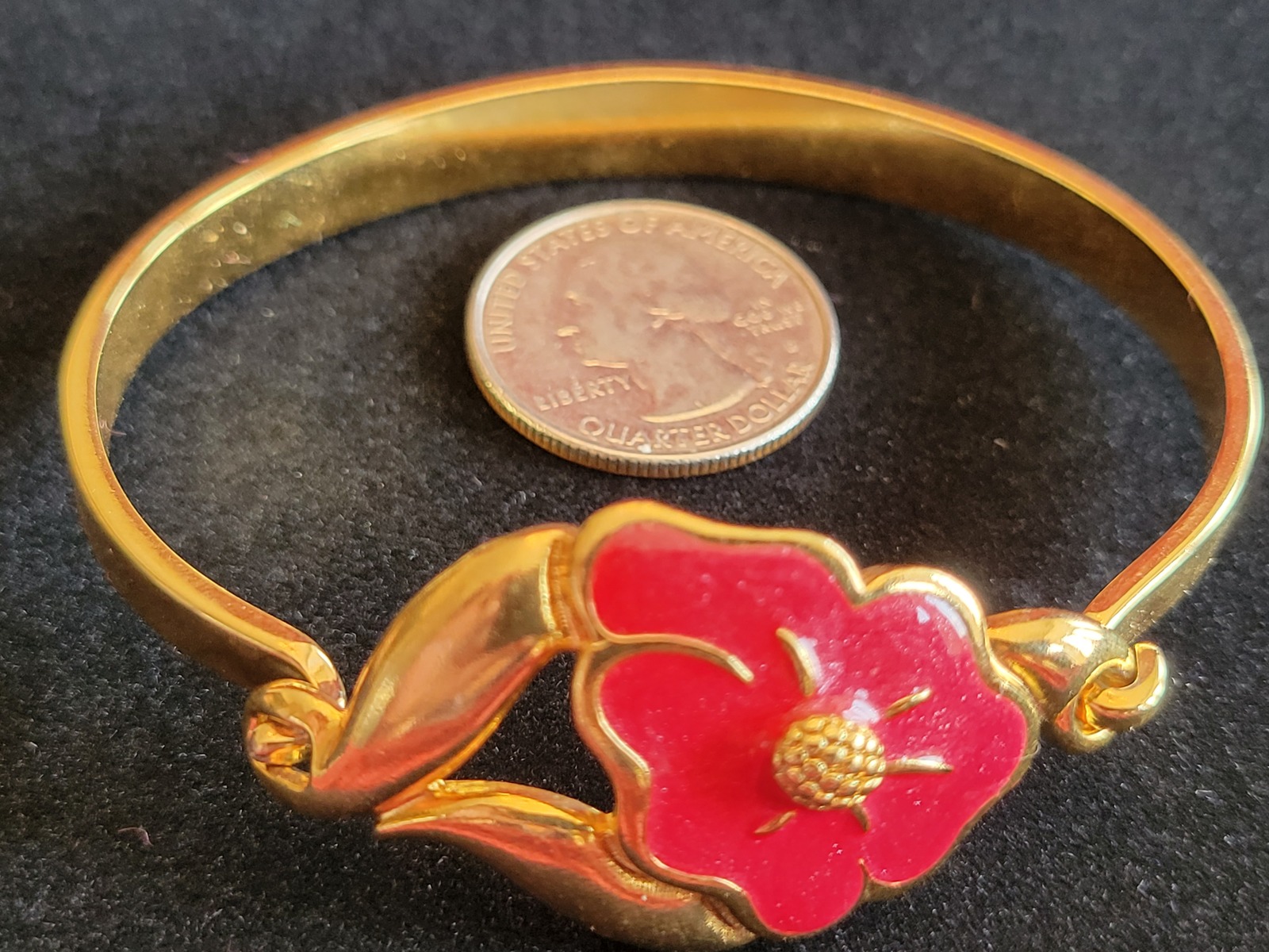 Vintage enamel bracelet - $10.00