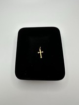 Vintage Gold Plate Cross Pendant 2cm - £9.66 GBP