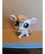 LPS Littlest Pet Shop Cow 1210 With Orange/Brown Eyes Yellow Cowbell Cos... - €49,55 EUR
