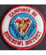 Vintage Rose Bowl District Camporee Sew-On Patch – Gently Used – VGC – C... - £4.63 GBP