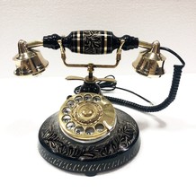 Beautiful Vintage Antique Nautical Solid Brass Rotary Dial Working Telephone - £65.91 GBP