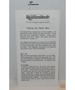 1994 Pressman Rummikub game Replacement Instruction Manual - £7.47 GBP