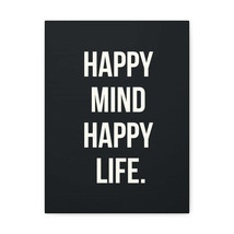 Inspirational Wall Art Happy Mind Happy Life Motivation Wall Decor for Home Off - £60.10 GBP+