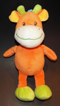 Bambia Giraffe Plush Lovey 11&quot; Bean Bag Stuffed Animal Toy Germany Green... - $21.00