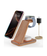 3 in 1 Fast Wireless Charging Station Dock for Apple Watch 9/8/7/6/SE/5/... - $40.60 CAD