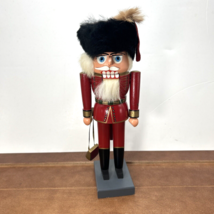 KWO Erzgebirge Hand Painted Wood 11&quot; Nutcracker Figure, Schill S. Hussar - $49.99