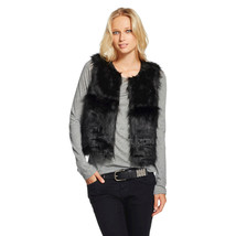 NWT Mossimo Supply Co Women&#39;s Cropped Black Faux Fur Soft Luxurious Styl... - £31.44 GBP